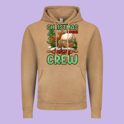 Christmas Cookie Baking Crew Vintage Hoodie Designed By Jasminsmagicworld