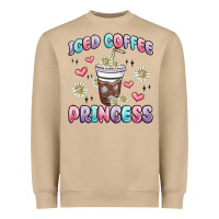 Mushroom iced coffee princess Heavyweight Sweatshirt - MaliasSmallBusiness