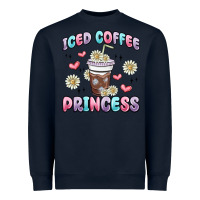 Navy iced coffee princess Heavyweight Sweatshirt - MaliasSmallBusiness