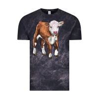 Cloud Black hereford calf Vintage Tee - LillyAllenDesigns
