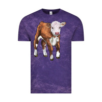 Cloud Purple hereford calf Vintage Tee - LillyAllenDesigns