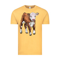 Vintage Mustard hereford calf Vintage Tee - LillyAllenDesigns