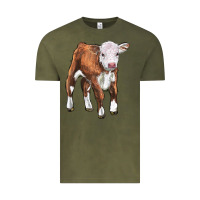 Vintage Olive hereford calf Vintage Tee - LillyAllenDesigns