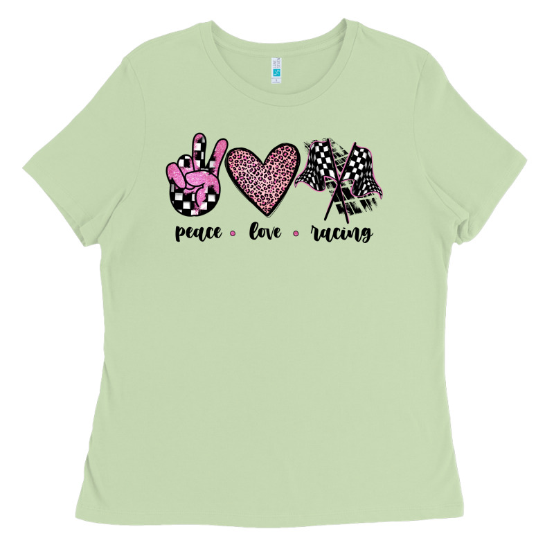 Peace Love Racing Ladies Tee by JahusDesignShop | Teevron