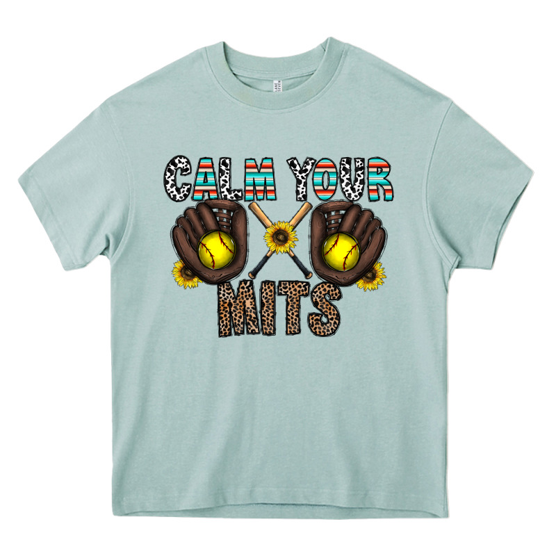 Calm Your Mits Heavy Core Tee by CowhideDigitalArt | Teevron