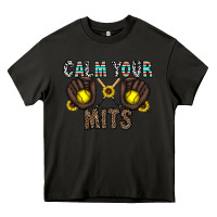 Asphalt calm your mits Heavy Core Tee - CowhideDigitalArt