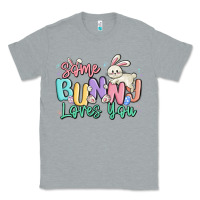 Heather Grey some bunny loves you easter Classic Tee - MaliasSmallBusiness