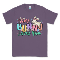 Lavender some bunny loves you easter Classic Tee - MaliasSmallBusiness