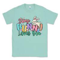 Seafoam some bunny loves you easter Classic Tee - MaliasSmallBusiness
