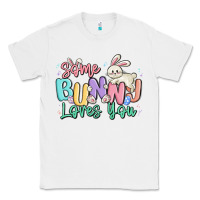 White some bunny loves you easter Classic Tee - MaliasSmallBusiness
