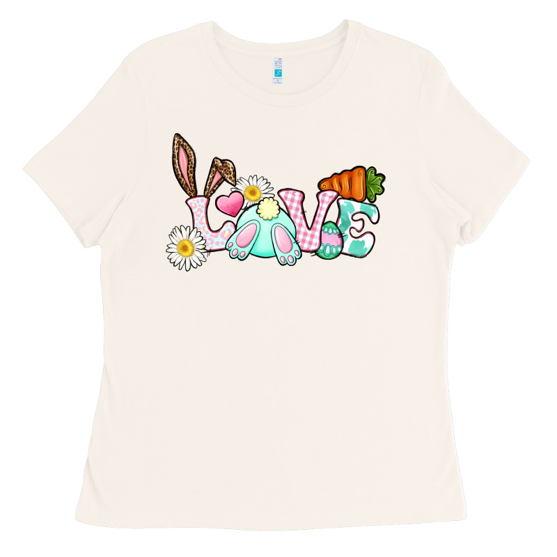 Love Easter Bunny Easter Day Ladies Tee by CowGirlArtShop | Teevron