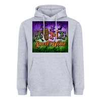 Heather Grey Home sweet home Heavyweight Hoodie - NancyCooperArtShop