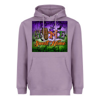Lavender Home sweet home Heavyweight Hoodie - NancyCooperArtShop