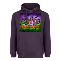 Plum Home sweet home Heavyweight Hoodie - NancyCooperArtShop