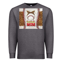 Charcoal Heather baseball mom with leopard tumbler tbs Premium Sweatshirt - TumblerDesignByShophia