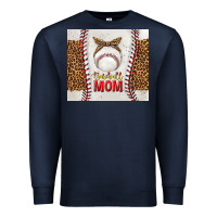 Navy baseball mom with leopard tumbler tbs Premium Sweatshirt - TumblerDesignByShophia