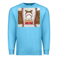 Ocean Blue baseball mom with leopard tumbler tbs Premium Sweatshirt - TumblerDesignByShophia