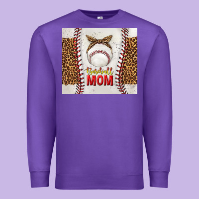 Baseball Mom With Leopard Tumbler Tbs Premium Sweatshirt Designed By Tumblerdesignbyshophia