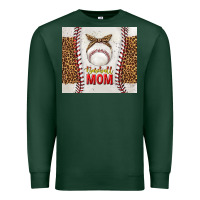 Sports Green baseball mom with leopard tumbler tbs Premium Sweatshirt - TumblerDesignByShophia