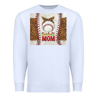 White baseball mom with leopard tumbler tbs Premium Sweatshirt - TumblerDesignByShophia
