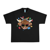Black autism awareness cow Urban Heavy Tee - MaliasSmallBusiness