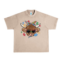 French Oak autism awareness cow Urban Heavy Tee - MaliasSmallBusiness