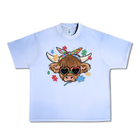 Grape Ice autism awareness cow Urban Heavy Tee - MaliasSmallBusiness