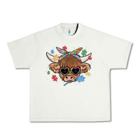 Pistachio autism awareness cow Urban Heavy Tee - MaliasSmallBusiness