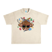 Sandshell autism awareness cow Urban Heavy Tee - MaliasSmallBusiness
