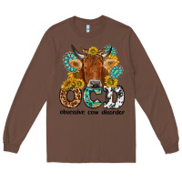 Chestnut obsessive cow disorder Long Sleeve Tee - NancyCooperArtShop