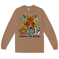 Toasted Coconut obsessive cow disorder Long Sleeve Tee - NancyCooperArtShop