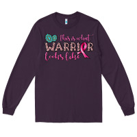 Plum this is what warrior looks like Long Sleeve Tee - JahusDesignShop