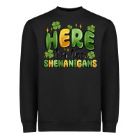 Black here for the shenanigans Heavyweight Sweatshirt - MaliasSmallBusiness