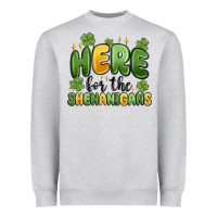 Here For The Shenanigans Heavyweight Sweatshirt | Teevron
