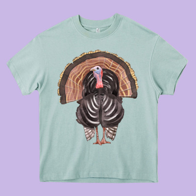 Turkey Heavy Core Tee Designed By Fadigitalartstudio