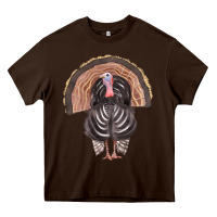 Chocolate Brown turkey Heavy Core Tee - FaDigitalArtStudio