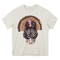 Cream turkey Heavy Core Tee - FaDigitalArtStudio