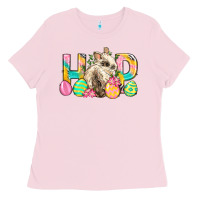 Bubblegum Pink Hop Rabbit Easter Ladies Tee - Neo Western