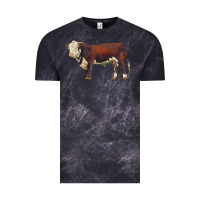 Cloud Black hereford bull Vintage Tee - LillyAllenDesigns