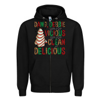 Black dang debbie christmas tree cake Zipper Hoodie - Jasminsmagicworld