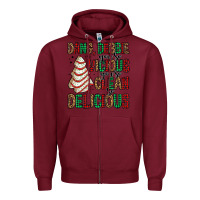 Burgundy dang debbie christmas tree cake Zipper Hoodie - Jasminsmagicworld