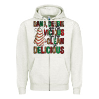 Oatmeal Heather dang debbie christmas tree cake Zipper Hoodie - Jasminsmagicworld