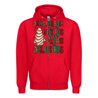 Red dang debbie christmas tree cake Zipper Hoodie - Jasminsmagicworld
