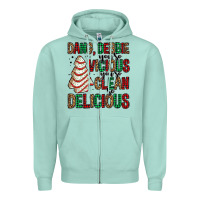 Seafoam dang debbie christmas tree cake Zipper Hoodie - Jasminsmagicworld