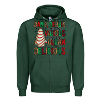 Sports Green dang debbie christmas tree cake Zipper Hoodie - Jasminsmagicworld