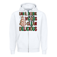 White dang debbie christmas tree cake Zipper Hoodie - Jasminsmagicworld