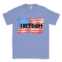 Colony Blue freedom usa Classic Tee - MaliasSmallBusiness