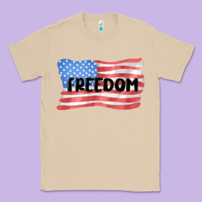 Freedom Usa Classic Tee Designed By Maliassmallbusiness