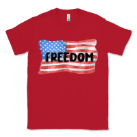 Red freedom usa Classic Tee - MaliasSmallBusiness