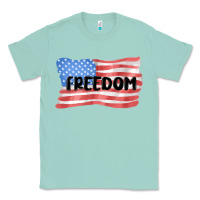 Seafoam freedom usa Classic Tee - MaliasSmallBusiness